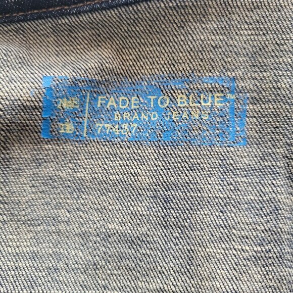 FADE TO BLUE Women's Denim and Black Sleeve Jacket (Size: Small) - Picture 4 of 16